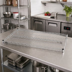 Thumbnail image #2 for Metro Super Erecta 3042NC Super Wide Chrome-Plated Wire Shelf, 42"W x 30"D