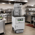 Thumbnail image #2 for Pitco Solstice Supreme Gas Reduced Oil Volume Rack Fryer System with Automatic Filtration, Lift Assist, and 76 lb Oil Capacity