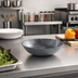 Thumbnail image #2 for American Metalcraft Mix & Matte 12 oz Gray Marble Round Melamine Bowl