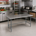 Thumbnail image #2 for Eagle Group BlendPort® Budget Series 30 x 24 Inch 430 Stainless Steel Work Table with Galvanized Base