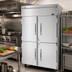Thumbnail image #2 for Victory Elite™ V-Core™ 52-Inch Two-Section Reach-In Freezer with Four Half-Height Solid Doors, 45.2 Cu. Ft., Top-Mounted Self-Contained Refrigeration