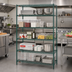 Thumbnail image #3 for Metro Super Adjustable Super Erecta Starter Wire Shelving Unit, 48W x 24D x 74H, 5 Shelves, Metroseal 3 Green