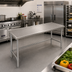Thumbnail image #2 for Eagle Spec-Master Marine Series Stainless Steel Work Table, 84 x 30 Inch, Open Base