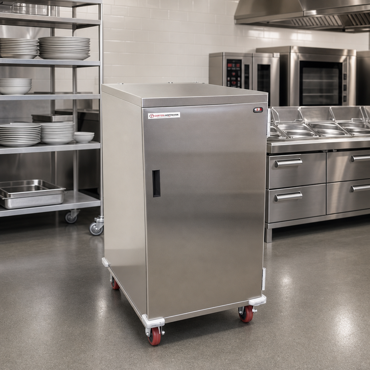 Product image #2 for Carter-Hoffmann Economy Enclosed Mobile Patient Tray Cart, Single Door, 6-Tray Capacity
