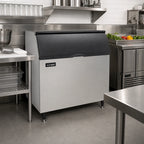 Thumbnail image #2 for Ice-O-Matic B110 Top-Hinged Slope-Front Ice Bin, 854 lb Capacity, Aluminum Exterior, for Top-Mounted Ice Makers
