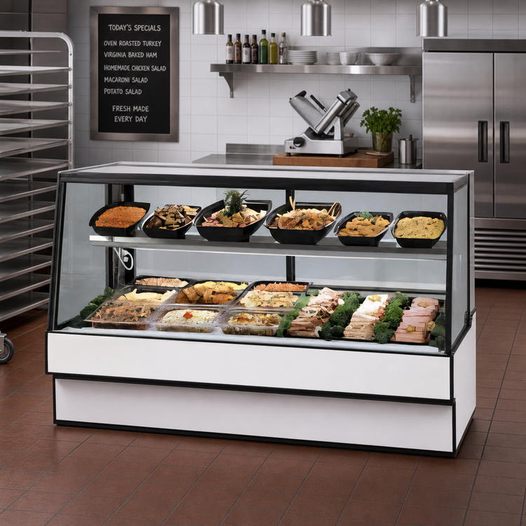 Product image #2 for Federal Industries High Volume Series Straight Glass Full-Service Self-Contained Refrigerated Deli Case, 50-1/8 Inch Wide