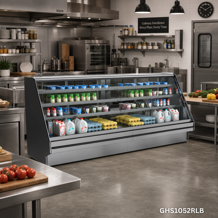 Product image #2 for Fusion 62-7/8-Inch Wide Flat Glass Refrigerated Service Case with Remote DX Refrigeration
