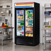 Thumbnail image #2 for True 2-Section Sliding Glass Door Merchandiser Refrigerator with 8 Shelves and LED Lighting