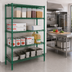Thumbnail image #2 for Quantum 4-Shelf Stationary Wire Shelving Starter Kit, 42