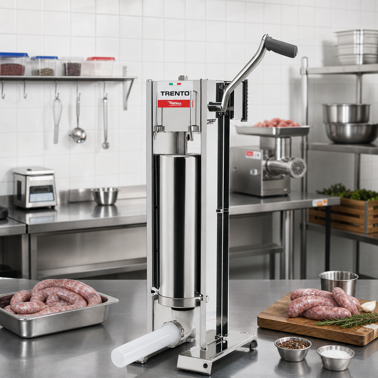 Product image #2 for Trento 22 lb Manual Vertical Sausage Stuffer with 2-Speed Vertical and Horizontal Gear Drive