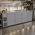 Thumbnail image #2 for Glastender C1FB108 One-Zone Front-Serviced Bar Profile Back Bar Cooler, 108 Inch, Four-Section, 4-Door