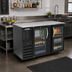 Thumbnail image #2 for Beverage-Air 58-Inch Two-Section Glass Door Back Bar Refrigerator