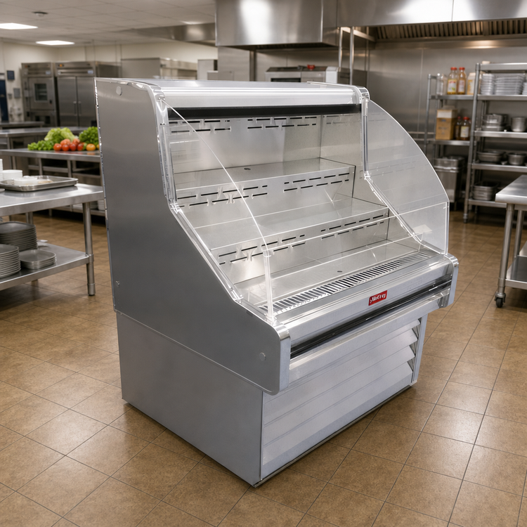 Product image #2 for Howard-McCray 35E Series R-OS35E-6C 75 Inch Remote Impulse Curved Glass Open Merchandiser