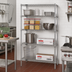 Thumbnail image #2 for Quantum Chrome Wire Shelving Starter Kit, 36-Inch W x 21-Inch D x 63-Inch H, 4-Shelf Stationary Unit