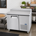 Thumbnail image #2 for Atosa 44-Inch One-Section Refrigerated Pizza Prep Table with Solid Door