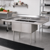 Thumbnail image #2 for Advance Tabco Special Value Series 2-Compartment Sink with Left and Right Drainboards, 24 x 24 x 14-Inch Bowls, 304 Stainless Steel