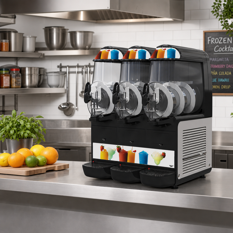 Product image #2 for Vollrath VCBF168-37 Triple-Bowl 10-Liter Frozen Beverage / Granita Countertop Dispenser