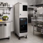 Thumbnail image #2 for Hoshizaki DB-130H Sanitary Cube Ice Dispenser, 22-Inch Floor Model, 130-lb Storage, ADA-Compliant Dispensing Area