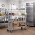 Thumbnail image #2 for Eagle Group 4-Tier Chrome QuadTruss Wire Shelving Dolly Truck, 60