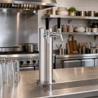 Thumbnail image #2 for Perlick Corporation 858D 2-Faucet Air-Cooled Draft Beer Dispensing Tower, Polished Chrome