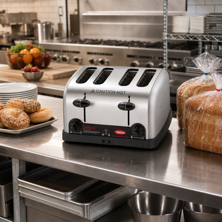 Product image #2 for Hatco TPT-240 Commercial 4-Slot Pop-Up Toaster for Bread and Bagels