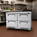 Thumbnail image #2 for Turbo Air Super Deluxe 2-Section Undercounter Drawer Freezer, Front Breathing, 4 Drawers, 48-1/4 Inch, 14.8 Cu. Ft.