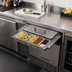 Thumbnail image #2 for Glastender Partial Condiment Drawer Insert for 17-1/2-Inch Door Opening Low-Profile Cooler, 8 Cups