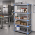 Thumbnail image #2 for Quantum Millenia Stationary 5-Shelf Solid Polymer Starter Shelving Unit, 36