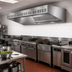Thumbnail image #2 for SpecAir HESFA96-102 102 Inch Wall Type Short Front Make-Up Air Commercial Kitchen Exhaust Hood