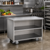 Thumbnail image #2 for Randell RAN ST-4S Mobile Modular Utility Station with Open Storage Base and Stainless Steel Top