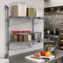 Thumbnail image #2 for Quantum Cantilever Double Wall-Mount Wire Shelving Kit, 30 x 24 Inches, Gray Epoxy Antimicrobial Finish