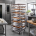 Thumbnail image #2 for Doyon RSROSL-20 Roll-In Single Side-Loaded Oven Rack for SRO2 Models, 20-Pan Capacity, Stainless Steel