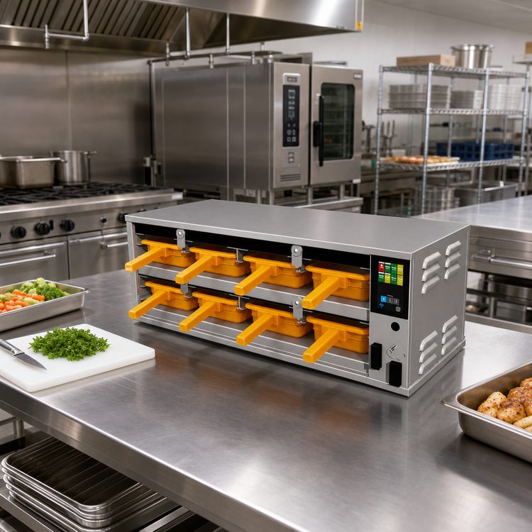 Product image #3 for Duke ReadyFlex RFHU-24 Hot Holding Cabinet, 2x4 Full-Size, 2.5" Deep Pan Capacity