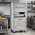 Thumbnail image #2 for Platinum 32-Inch Single Deck Gas Upright Broiler with Standard Oven Base and Warming Oven