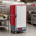 Thumbnail image #2 for Metro C5 3 Series 3/4 Height Heated Holding Cabinet with Solid Door and Fixed Wire Slides, Red