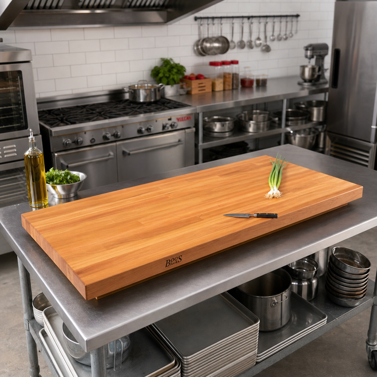 Product image #2 for Boos Block American Cherry Edge Grain Kitchen Countertop, 96 x 32 x 1-1/2 Inch, Varnique Finish
