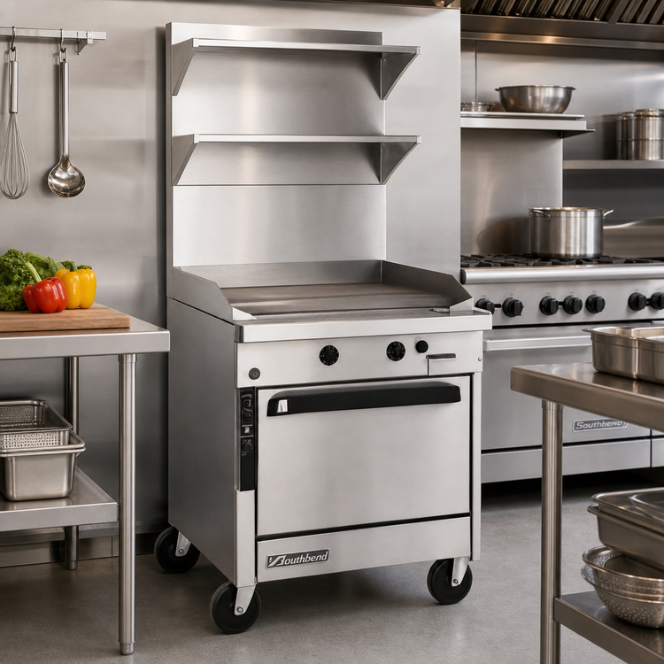 Product image #2 for Southbend Platinum 36-Inch Heavy Duty Gas Sectional Range with Full-Width Thermostatic Griddle and Convection Oven