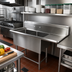 Thumbnail image #2 for John Boos Pro-Bowl 2-Compartment Stainless Steel Sink with 30-Inch Right Drainboard, 82-3/16 x 29-1/2 x 44-1/16 Inches
