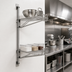 Thumbnail image #2 for 33-Inch Stainless Steel Wall-Mount Wire Shelving Post with Top and Bottom Support