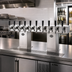 Thumbnail image #2 for Perlick 4006-10BTF4 Extra High 10-Faucet Countertop Bridge Tee Glycol-Cooled Draft Beer Tower