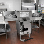 Thumbnail image #2 for Glastender GT-18+2 Side-to-Side Pass-Thru Glasswasher Station, 24-Inch Washer, Dual 18-Inch Drain Tables, Low-Temperature Sanitizing