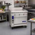 Thumbnail image #2 for Imperial (Middleby) Spec Series IHR-GT36-E 36-Inch Electric Heavy-Duty Griddle Range with Standard Oven, Thermostatic Controls, Stainless Steel
