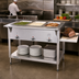 Thumbnail image #2 for Aerohot Electric Hot Food Station with 3 Sealed Wells, Open Base, and Carving Board