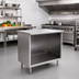 Thumbnail image #2 for Eagle Spec-Master Open Front Cabinet Base Worktable, Flat Top, 36 x 30 Inches, 14-Gauge 304 Stainless Steel