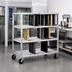 Thumbnail image #2 for New Age Mobile Aluminum Tray Drying Rack, 3 Levels, 120-Tray Capacity