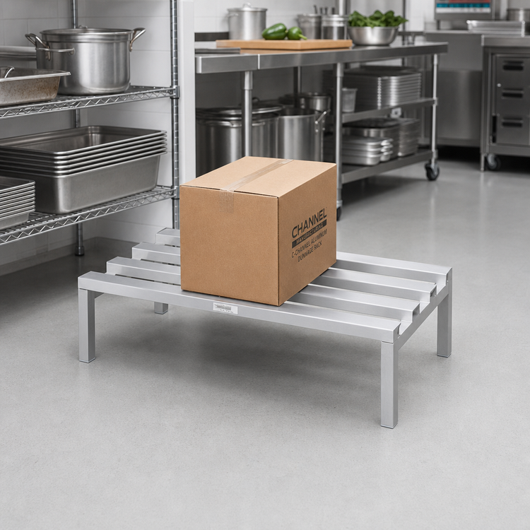 Product image #2 for Channel Manufacturing C-Channel Aluminum Dunnage Rack, 54 x 24 x 12 Inches, 2,500 lb. Capacity