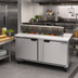 Thumbnail image #3 for Beverage-Air SPE60HC-12 60-Inch Two-Section Sandwich Prep Table with 12-Pan Top and 2 Doors
