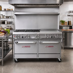 Thumbnail image #2 for Southbend (Middleby) Ultimate 4603CC-3T 60-Inch Commercial Gas Range with 4 Open Burners, 36-Inch Thermostatic Griddle & 2 Cabinets