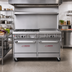 Thumbnail image #2 for Southbend Ultimate 60-Inch Commercial Gas Restaurant Range with 4 Star/Sauté Burners, 36-Inch Thermostatic Griddle, and 2 Cabinets
