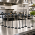 Thumbnail image #2 for Laser-Cut Stainless Steel Number Stand Set, Black, 2